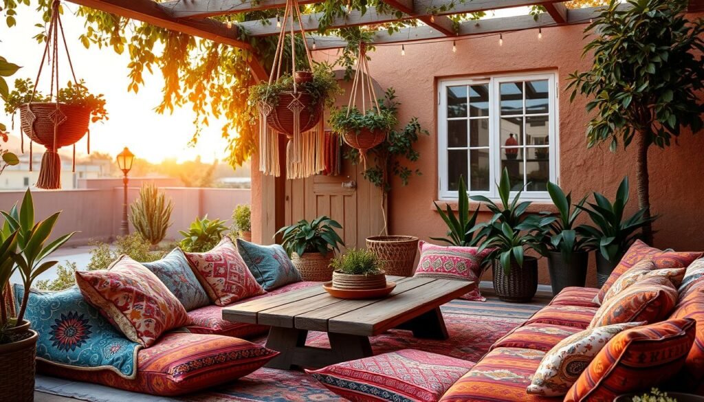 Boho patio