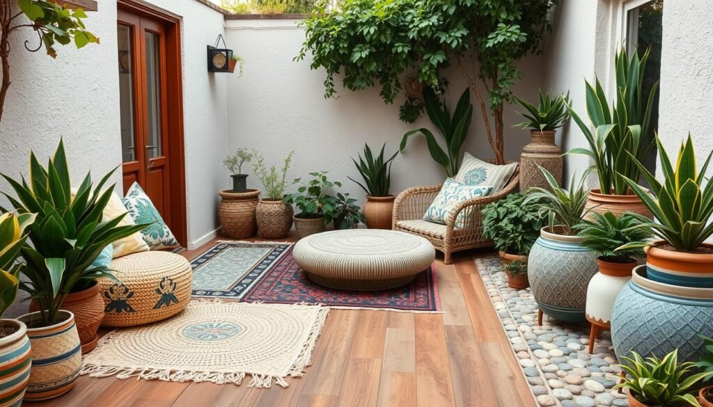 Boho patio surface