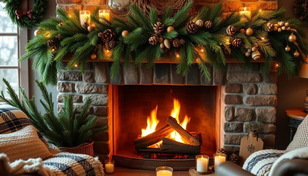 Fireplace Transformation - How to Style Your Fireplace for Winter