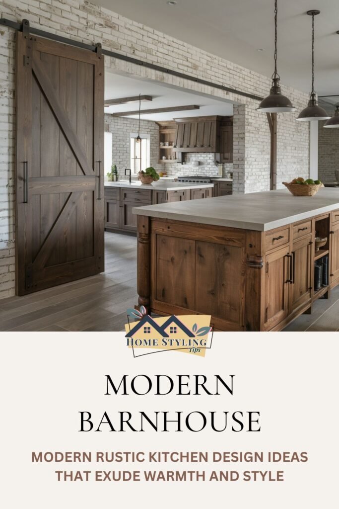 Modern Barnhouse- Modern Rustic Kitchen Design Ideas That Exude Warmth and Style