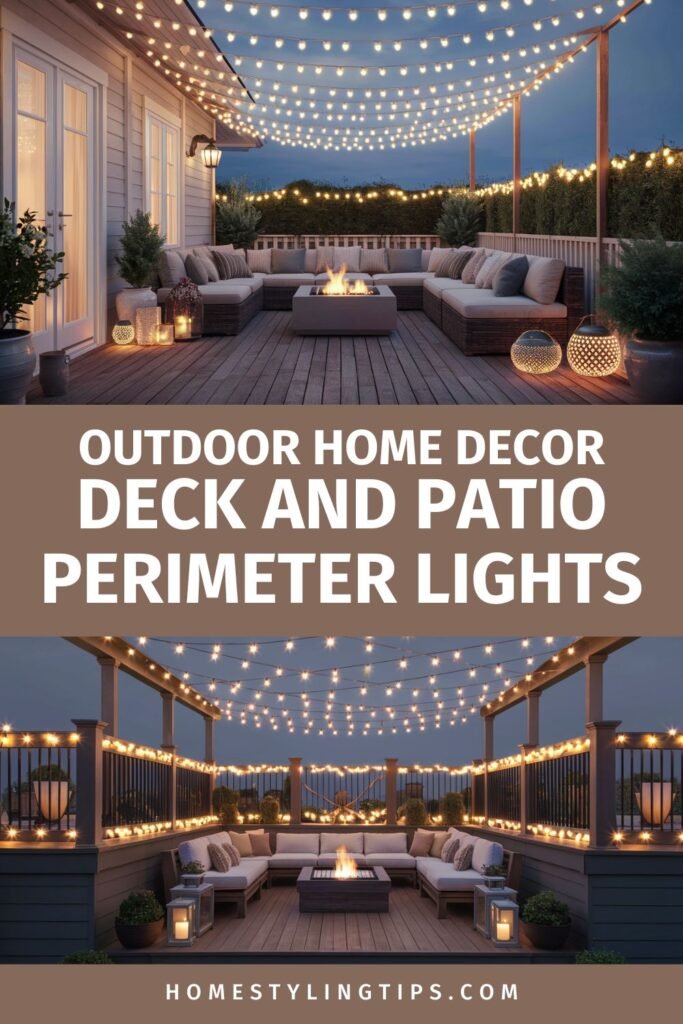 Decorate with Outdoor Home Decor String Lights  - Deck and Patio Perimeter Lights