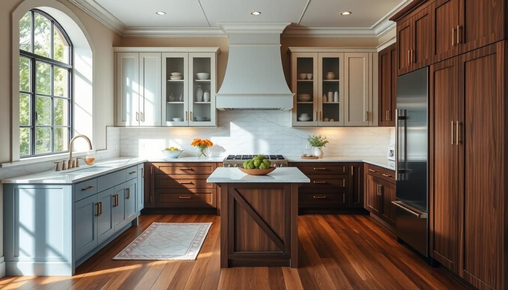 Two-tone kitchen cabinets