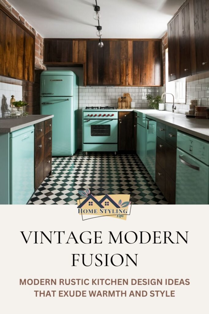 Vintage Modern Fusion- Modern Rustic Kitchen Design Ideas That Exude Warmth and Style