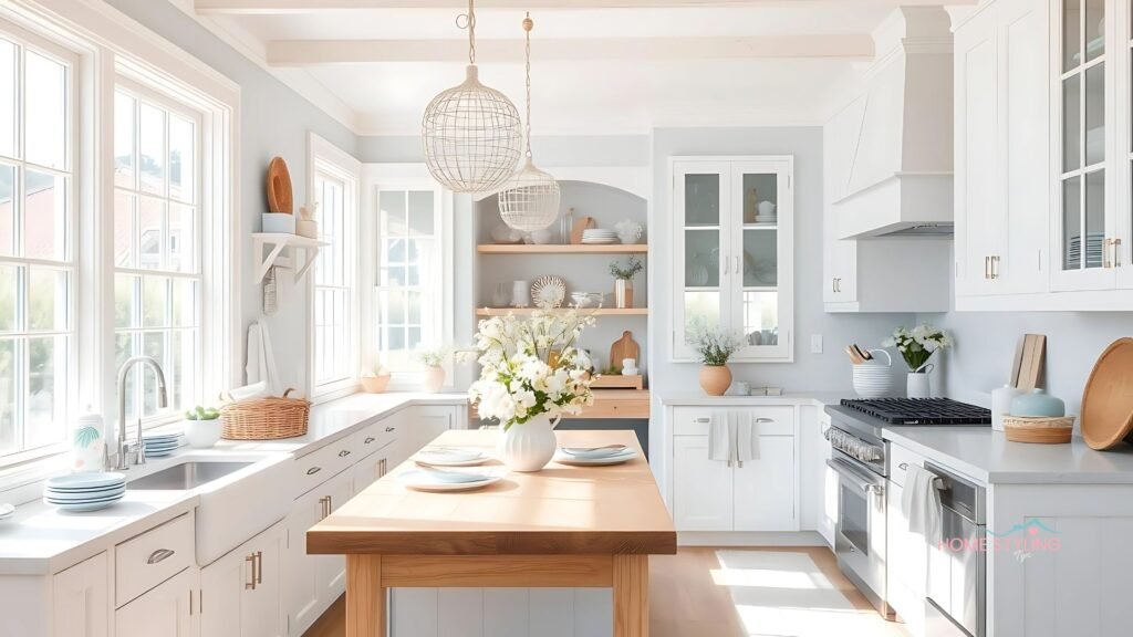 beachy kitchen vibe