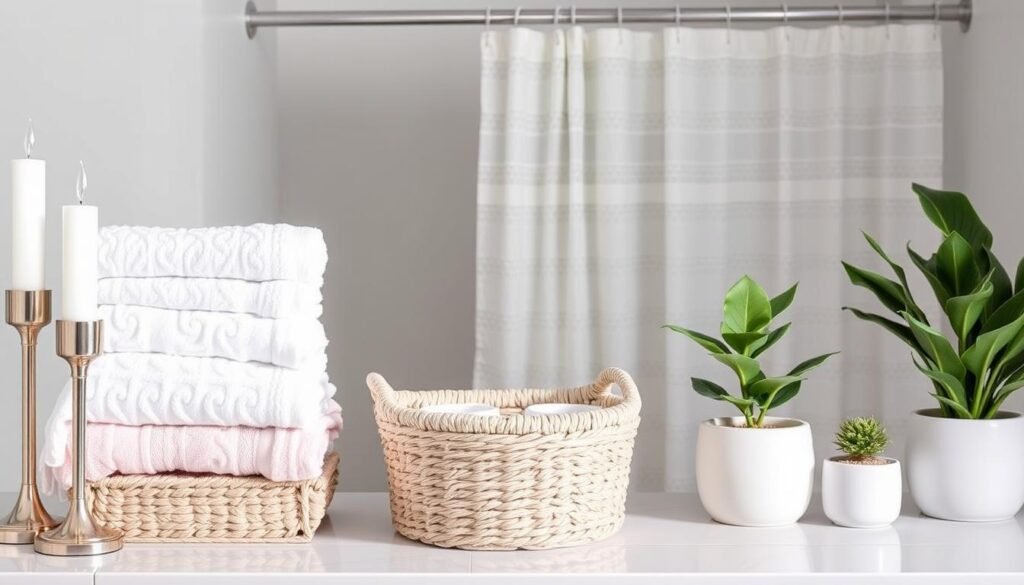 budget-friendly bathroom accents