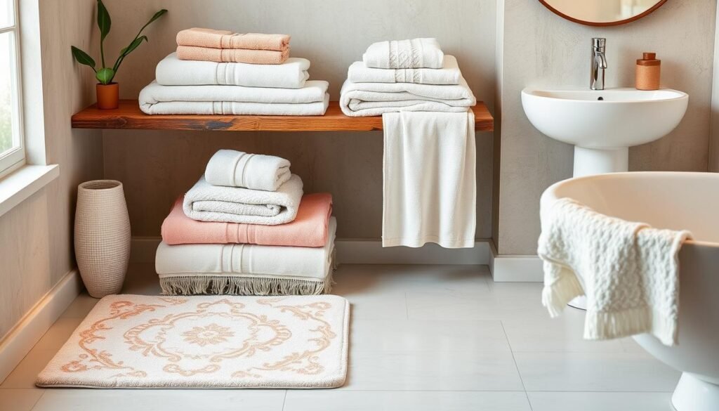 budget-friendly bathroom textiles