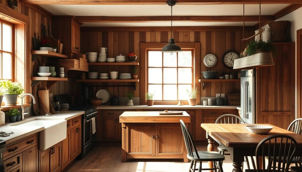 farmhouse kitchen features