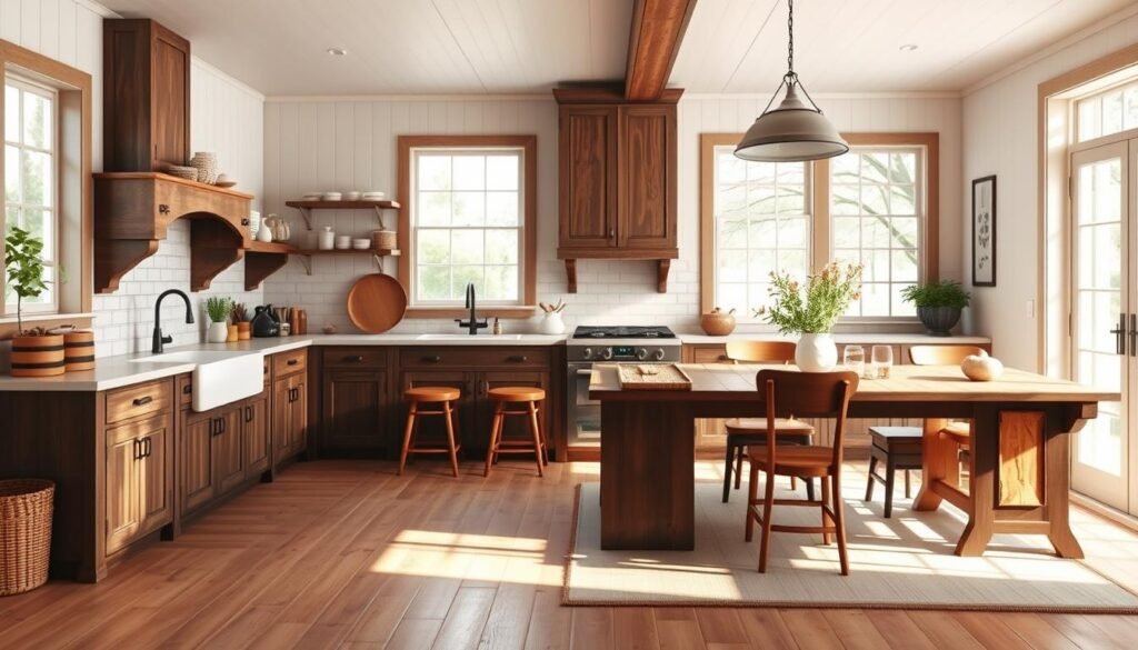 farmhouse kitchen layout