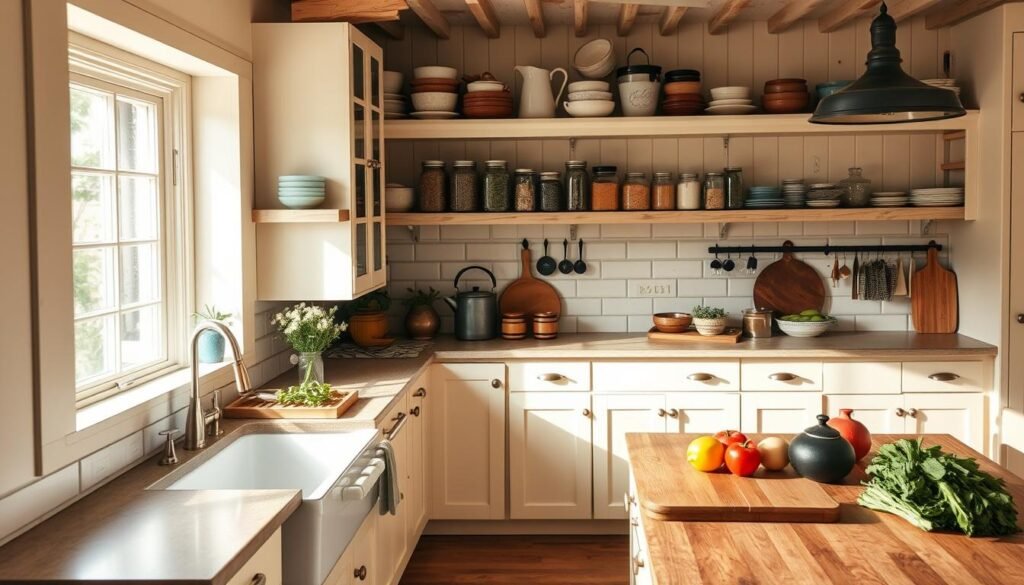 farmhouse kitchen organization