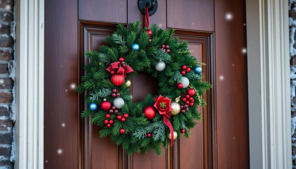 how to hang a holiday wreath