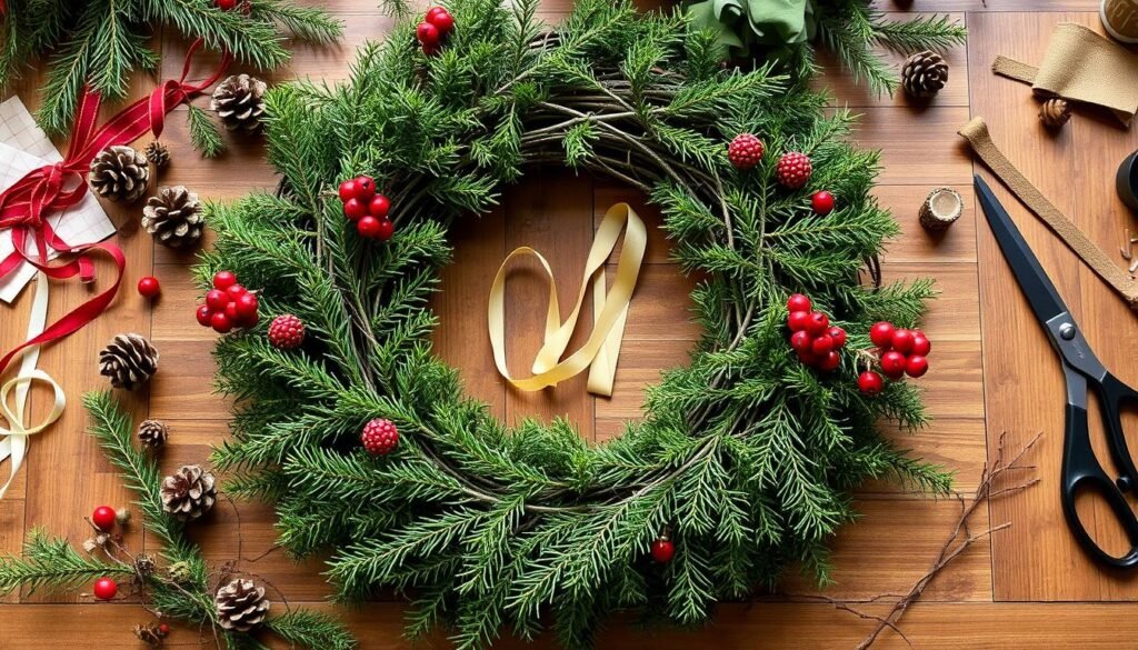 how to make a wreath base