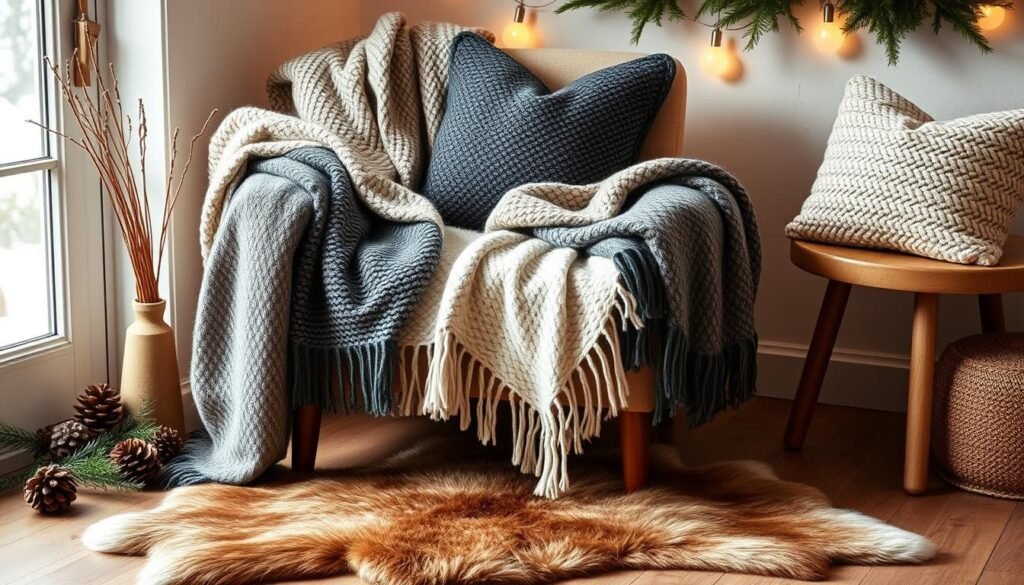 layered textiles hygge