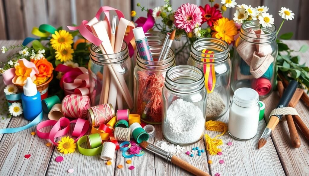 mason jar craft supplies