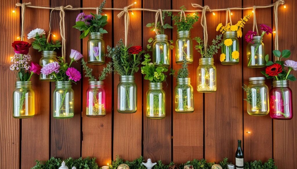 mason jar wall decor