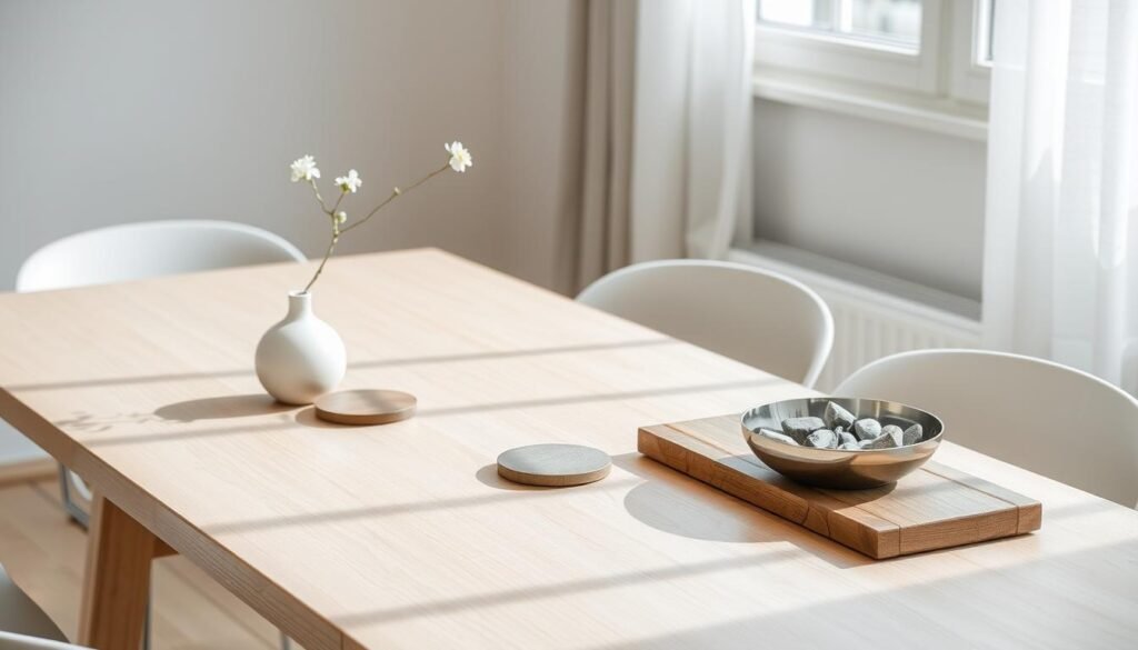 minimalist table decor