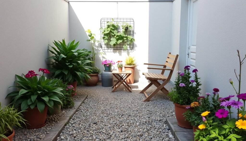 pea gravel patio