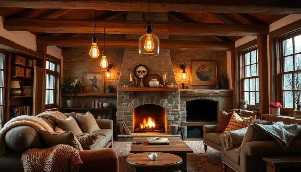 rustic lighting