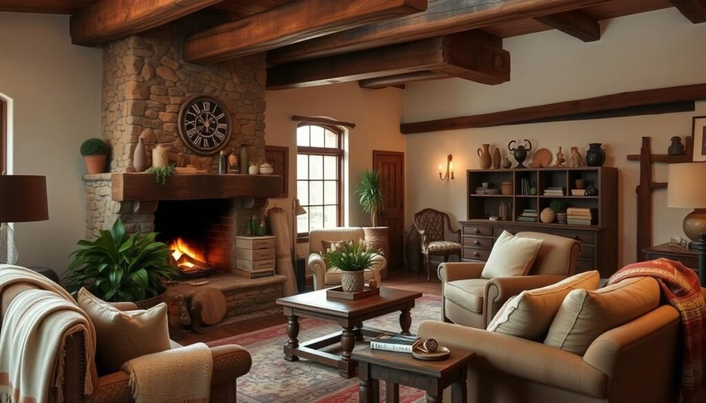 rustic living room