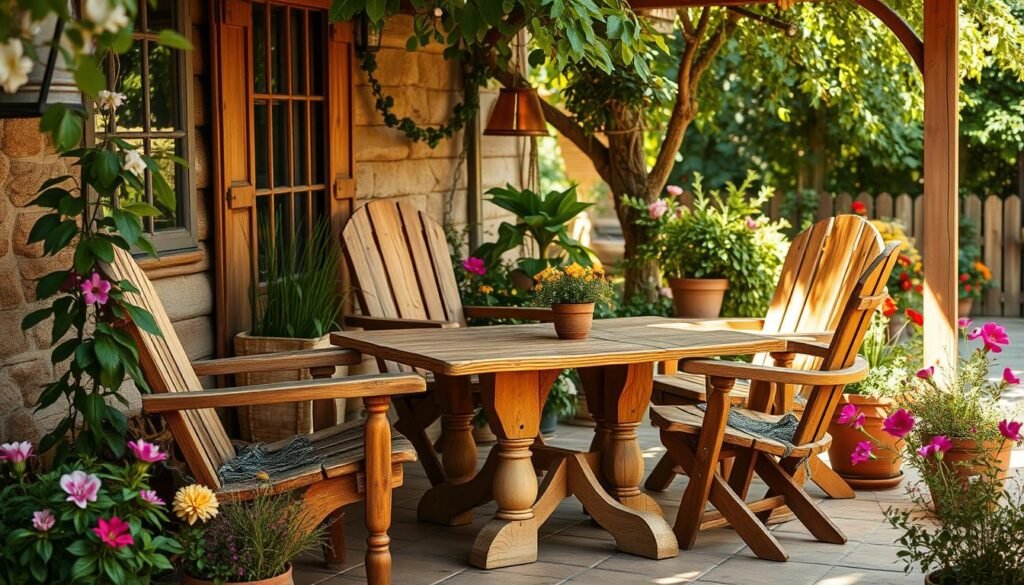 rustic patio furniture