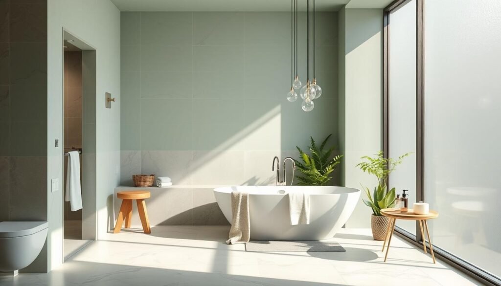 spa-like bathroom colors