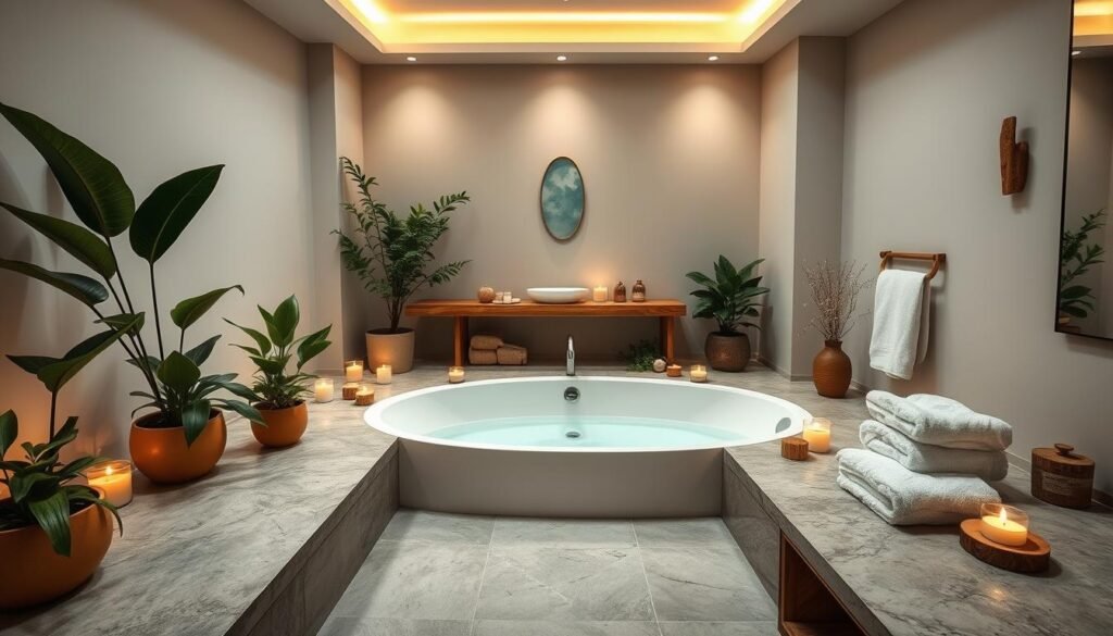 spa-style bathroom