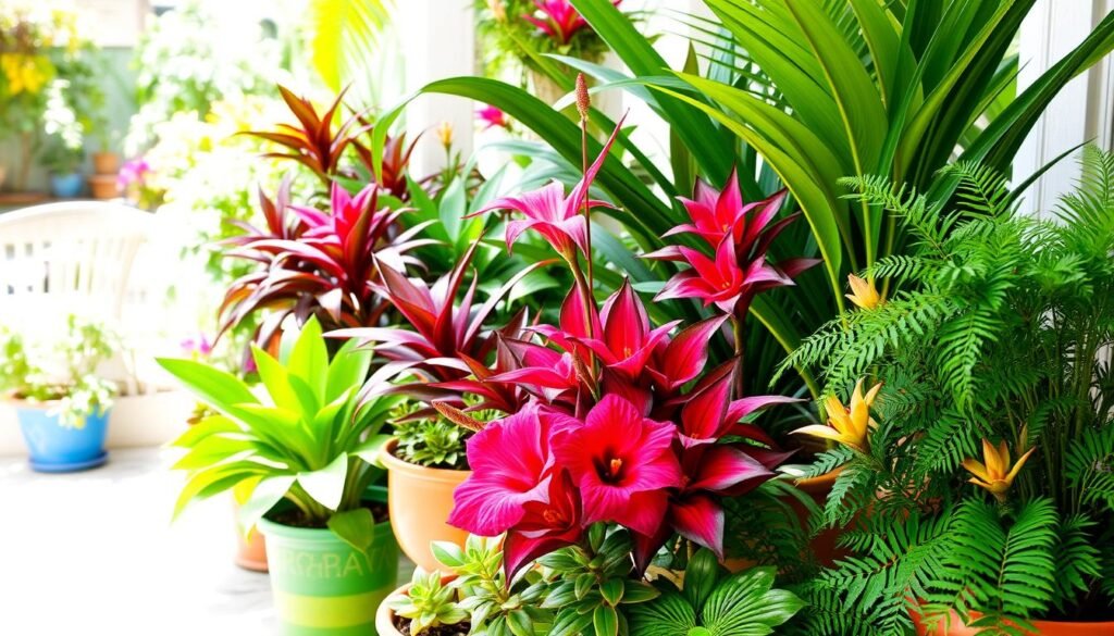 tropical plants for containers