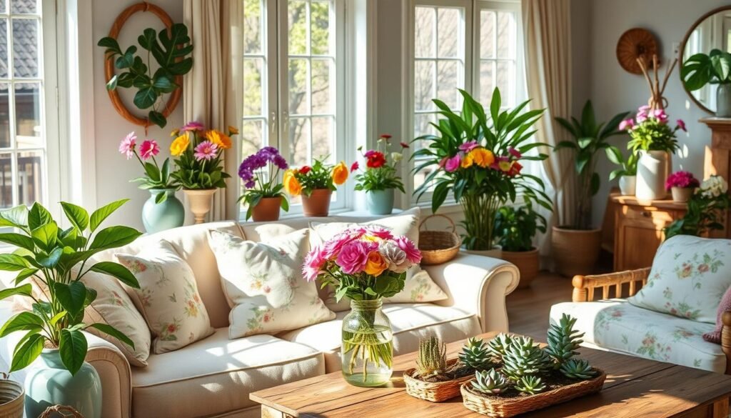 natural elements in spring decor