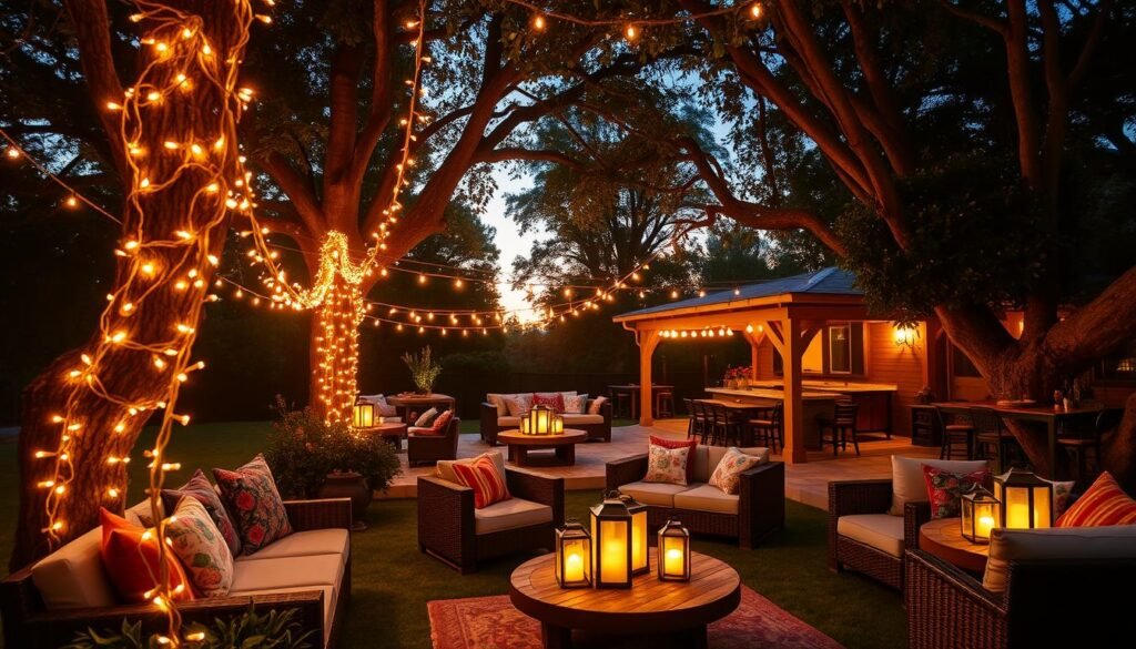 outdoor party lighting ideas