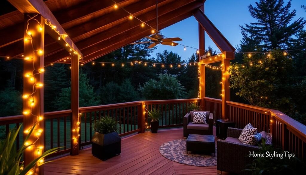 string lights for decks